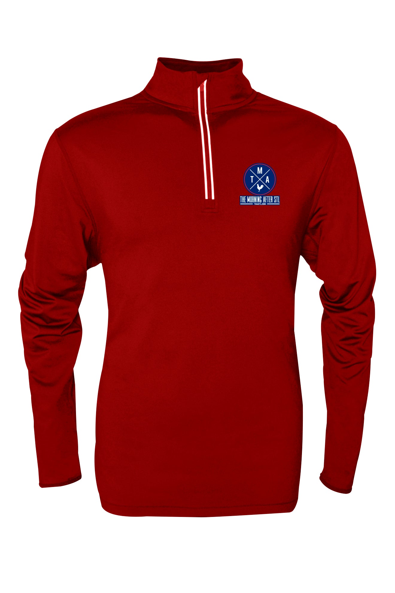 tma the morning after stl st louis quarter zip jacket pullover classic mckernan hd2 radio special arch series six red