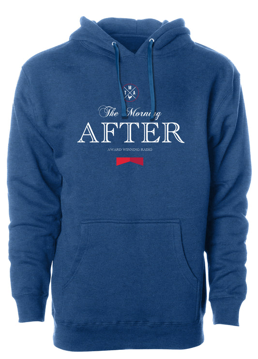 TMA the morning after st louis st. saint award winning radio michelob ultra logo blue tee t-shirt tshirt shirt