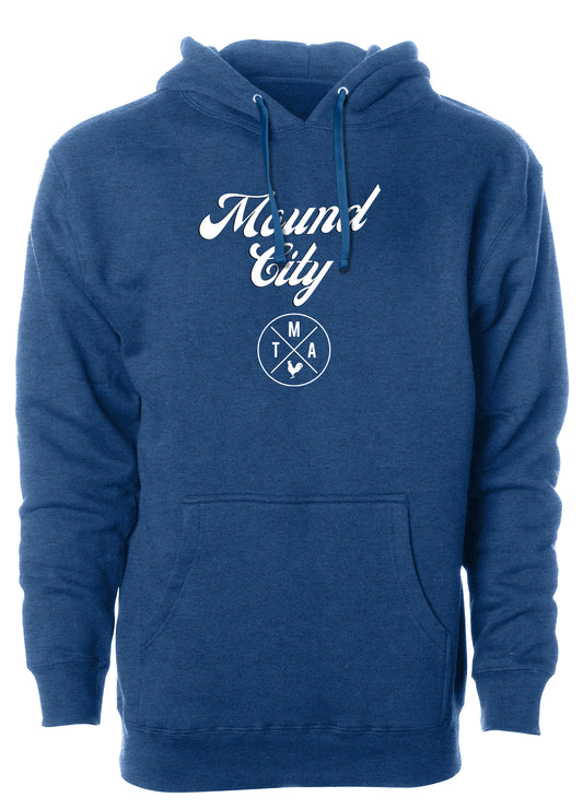st louis mound city stl hooded sweatshirt apparel arch city tma charcoal blue blues