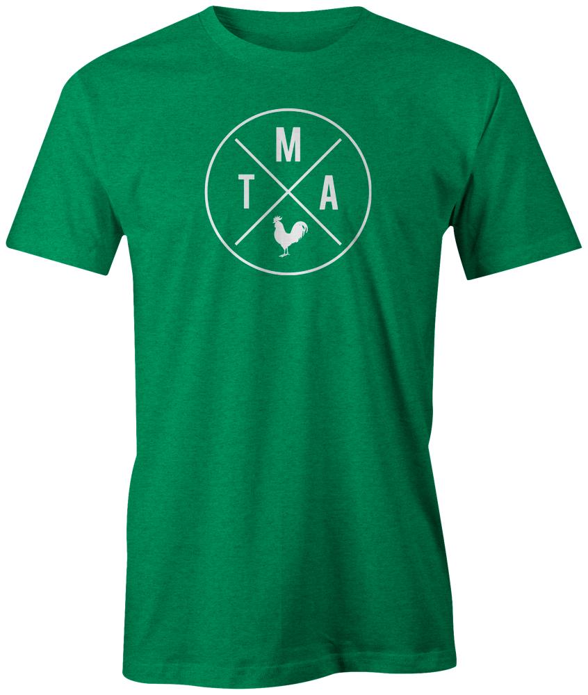 TMA STL TMASTL Blues Cardinals The Morning After McKernan Show Morning Radio Logo Classic Tee Shirt Rooster Ozark Blue green st patricks day