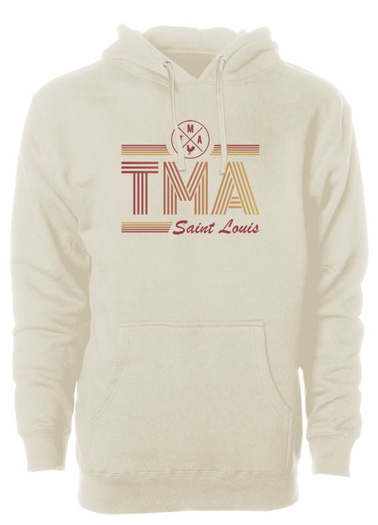 retro TMA the morning after st. louis saint logo fall time sand fade sunset