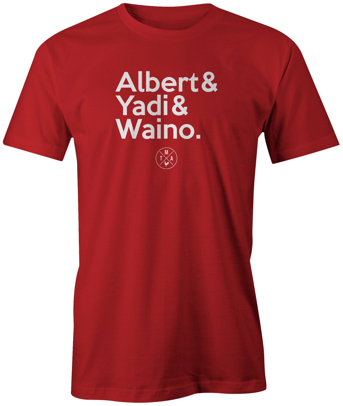Yadi. Albert. Waino., Adult T-Shirt / White / Extra Large - MLB - White - Sports Fan Gear | breakingt
