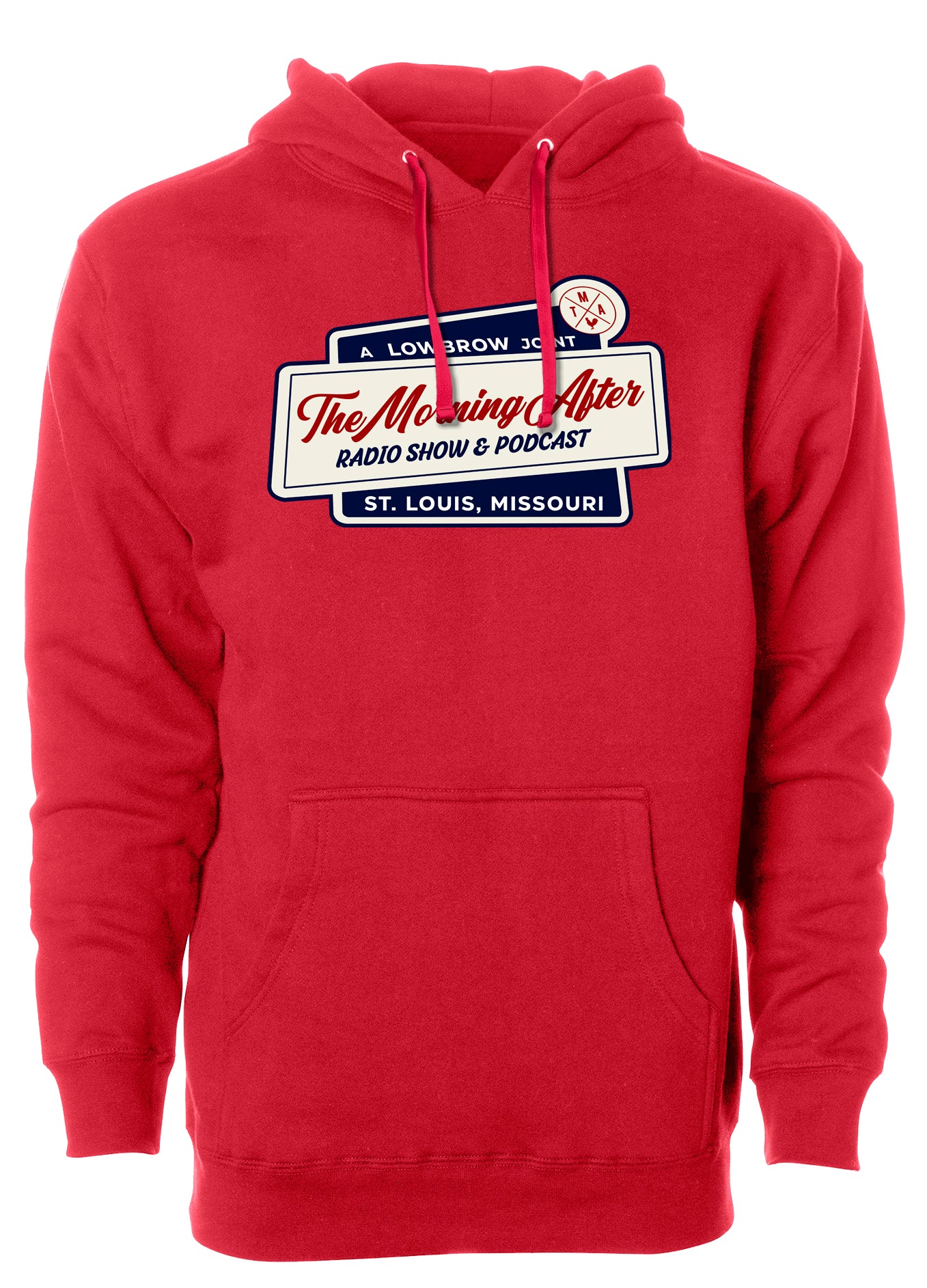 lowbrow joint the morning after hoodie sweatshirt st louis missouri cardinal tma cardinal red