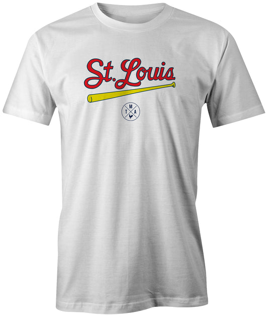 St. Louis Pro Baseball Apparel | St. Louis A Drinking Town with A Baseball Problem Shirt Short Sleeve / XXX-Large / Red